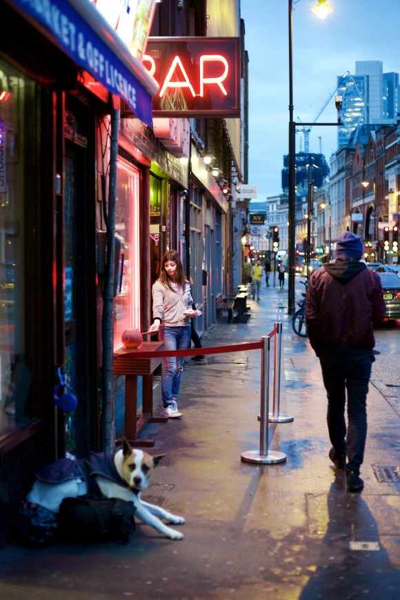 Rainy night in Shoreditch
